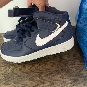 Size 9 navy Nike Air Force ones